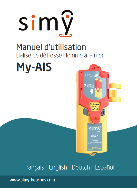 simy my-ais user guide, marine emrgency beacon, life jacket fitting